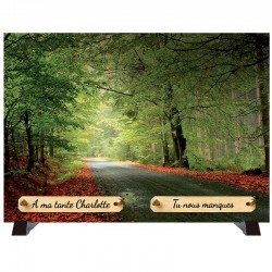 Plaque Funéraire "Sous Bois - Forêt"
