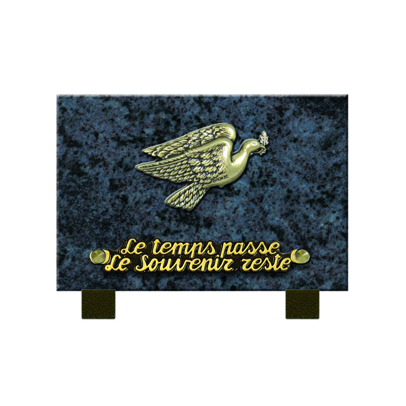 Plaque funéraire granit 1 inter INT039 MB